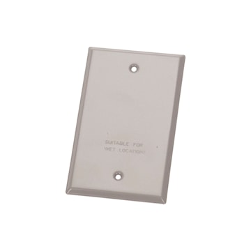 ABB S340E-R COUVERCLE ETANCHE SANS OUVERTURE 1G ACIER ARGENT