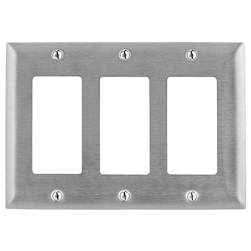 HUBBELL SS263 PLAQUE 3G DECORA SS
