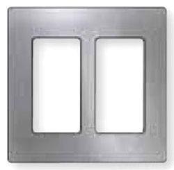 LUTRON CW-2-SS PLAQUE MUR DOUBLE ACIERINOX CLARO