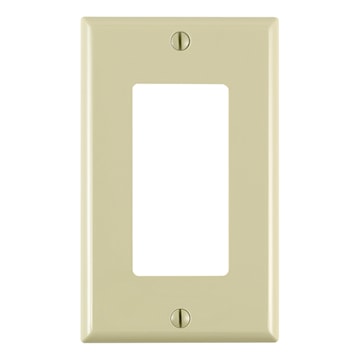 LEVITON 80401-CNI PLAQUE 1G DEC PLAST 347VIVOIRE