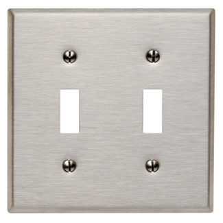 LEVITON 84009 PLAQUE 2G INTERR SS