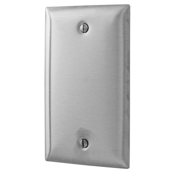 HUBBELL SS13 BLANK 1-GANG STAINLESS STEEL PLATE