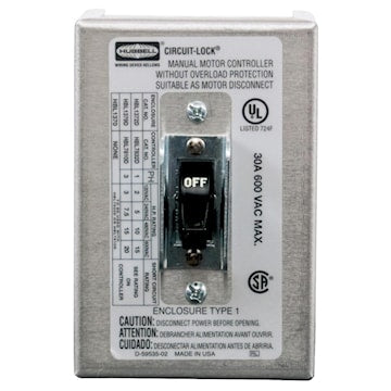 HUBBELL HBL1379 SECTIONNEUR A INTERUPTEUR 30A 3P NEMA 1