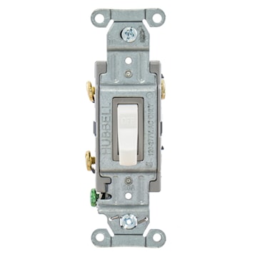 HUBBELL CSB220W INTERR 20A 120/277VDUPLEX WHITE