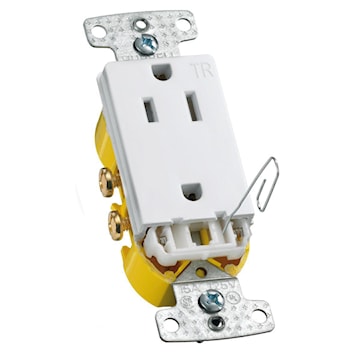 HUBBELL RRD15SWTR RECEPT DECOR TR 15A 125VBLANC