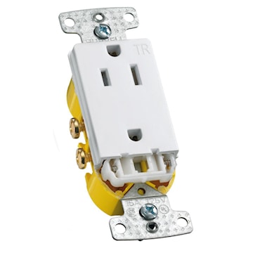 HUBBELL RRD15SWTR RECEPT DECOR TR 15A 125VBLANC
