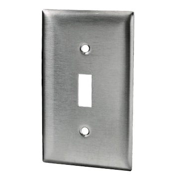 HUBBELL SS1 PLATE 1G INTER STAINLESS STEEL.