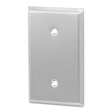 ABB CI97121 PLAQUE 1G VIERGE ACIER BRIDE