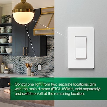 LUTRON STCL-153MH-WH-C GRADATEUR TACTILE SUNNATA LED+ BLANC