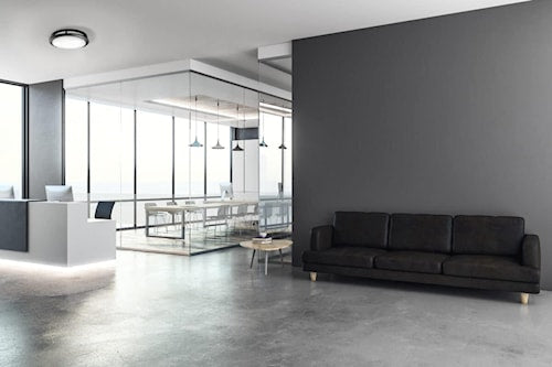 STANDARD PRODUCTS 68059 14 IN LED CEILING LIGHT DOUBLE RING LIGHT 26W 120V 3000K BLACK 18 20 LM ROUND