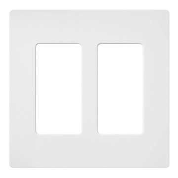 LUTRON SC-2-SW PLAQUE DOUBLE NEIGE FINISATIN