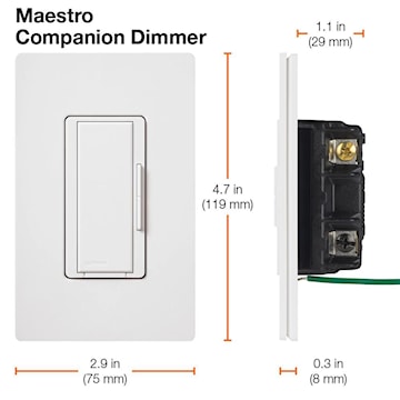 LUTRON MA-R-BL-CSA CONTROLE MULTI-LOCATIONCOMPANION NOIR