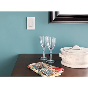 Claro Single Wall Plate - White