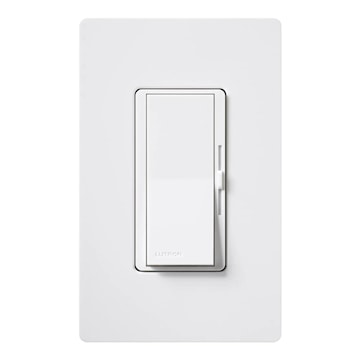 Gradateur Diva unipolaire/3 voies 120V, compatible avec lampe CFL/DEL 150W ou halogène/incandescente 600W - Blanc