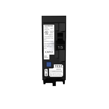 SIEMENS US2:QA115AFCNCSA DISJ 1P 15A 10KA AFCI NEUTRAL PLUG-IN