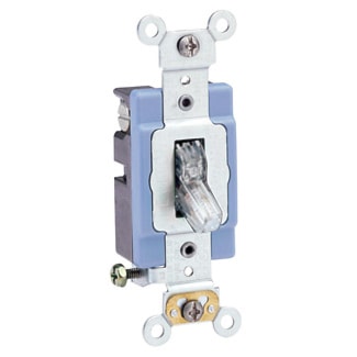 LEVITON 1201-PLC INTERR 15A 1P 120V ILLUMCLAIR