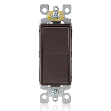 LEVITON 5601-P02 Interrupteur à bascule Decora 120/277 V, 12 A, brun