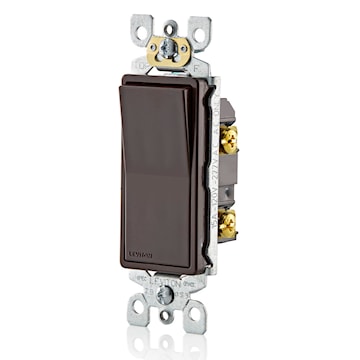 LEVITON 5601-P02 Interrupteur à bascule Decora 120/277 V, 12 A, brun