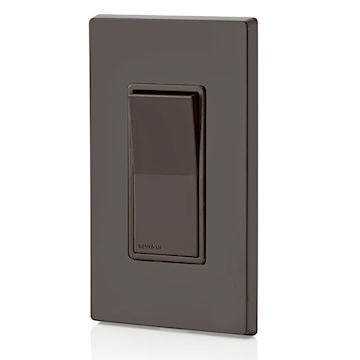 LEVITON 5601-P02 Interrupteur à bascule Decora 120/277 V, 12 A, brun
