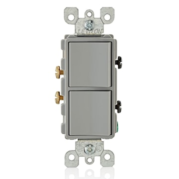 LEVITON 5634-GY INTERR DEC UNIPOLAIRE 15A120/277V GRIS