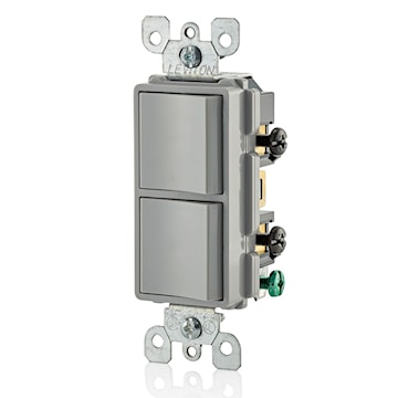 LEVITON 5634-GY INTERR DEC UNIPOLAIRE 15A120/277V GRIS