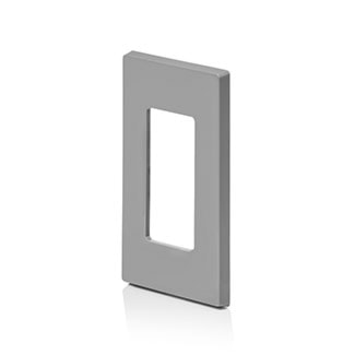 LEVITON 80301-SGY SINGLE GANG SCREWLESS PLGRAY