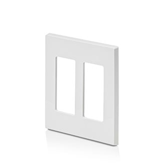 LEVITON 80309-SW 2G DEC PLATE WITHOUT VISIBILITY