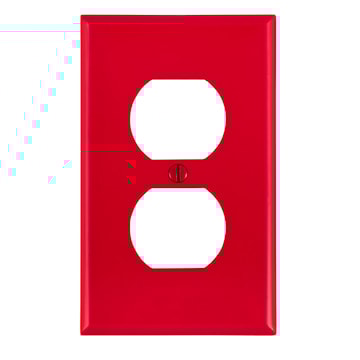 LEVITON 80703-R PLAQUE 1G DUPLEX NYLONROUGE