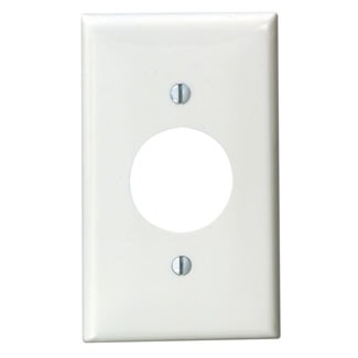 LEVITON 80704-W PLAQUE 1G RECEPT NYLONBLANC