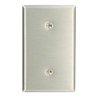 LEVITON 84019-40 PLAQUE 1G OBTURATEUR NON-MAGNETIQUE ACIER INOX