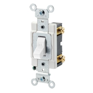 LEVITON CSB1-15W INTERR 15A 1P 120/277VBLANC