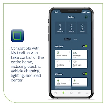 LEVITON EV32W BORNE DE RECHARGE 32A AVEC WI-FI
