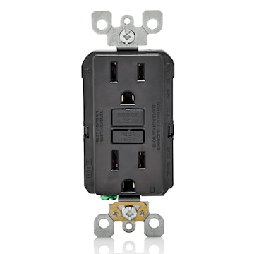 LEVITON GFNT1-E RECEPT DDFT AUTO TEST 15A125V NOIR
