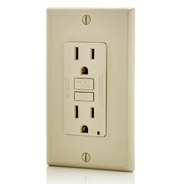LEVITON GFNT1-I RECEPT DDFT AUTO TEST 15A125V IV