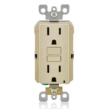 LEVITON GFNT1-I RECEPT DDFT AUTO TEST 15A125V IV