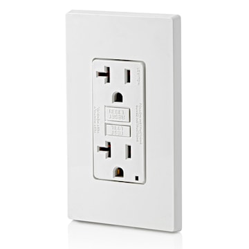 LEVITON GFNT2-W RECEPT DDFT AUTO TEST20A125V BLANC