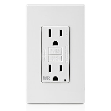 LEVITON GFWR1-W RECEPT DDFT AUTO TEST INTEMPERIE 15A125V BLANC