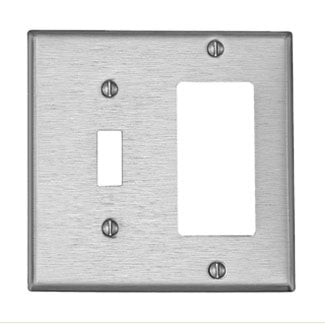 LEVITON S126 PLATE 2G (1BASC 1DECORA