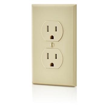 LEVITON T5320-I RECEPT 15A 125V DUPINVIOL IVOIRE