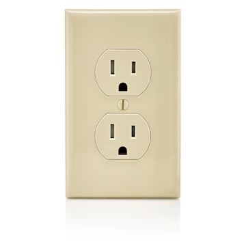 LEVITON T5320-I RECEPT 15A 125V DUPINVIOL IVOIRE