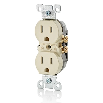 LEVITON T5320-I RECEPT 15A 125V DUPINVIOL IVOIRE