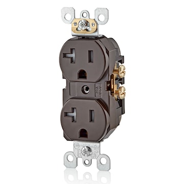 LEVITON T5820 RECEPT 20A 125V DUPINVIOL BRUN