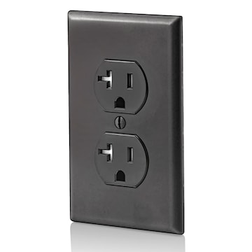 LEVITON T5820-E RECEPT 20A 125V DUPINVIOL EBENE
