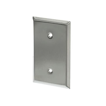 ABB CI97121 PLAQUE 1G VIERGE ACIER BRIDE