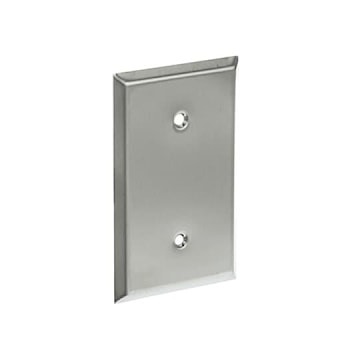 ABB CI97121 PLAQUE 1G VIERGE ACIER BRIDE