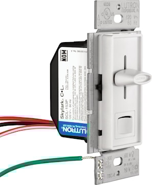 LUTRON SCL-153P-BL GRAD CFL/DEL/INC/HAL 1V/3V SKYLARK NOIR