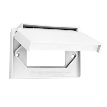 LEVITON 4996-W PLAQUE 1G DEC DFT CPVBLANC HORIZONTAL