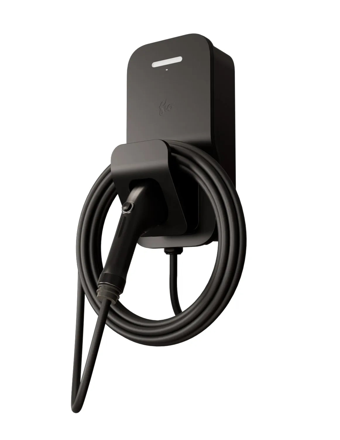 FLO Maison X3 50 A - Noir absolu - Installation fixe - J1772 - Borne de recharge résidentielle de niveau 2