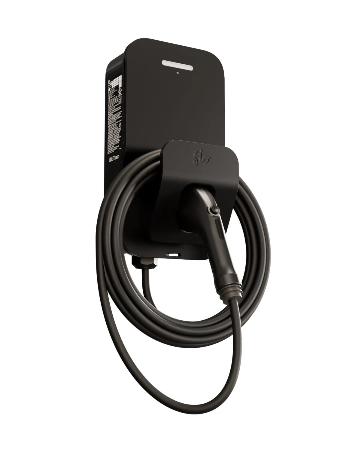 FLO Maison X6 50 A - Noir absolu - Installation fixe - J1772 - Borne de recharge résidentielle de niveau 2