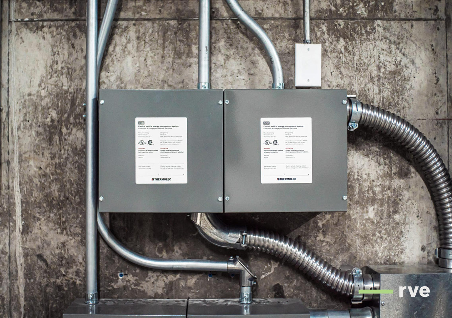 RVE DCC-9-BOX EV Power Management System Distribution Box 120/240-208V, Max 125A, Compatible with all DCC-9-PCB